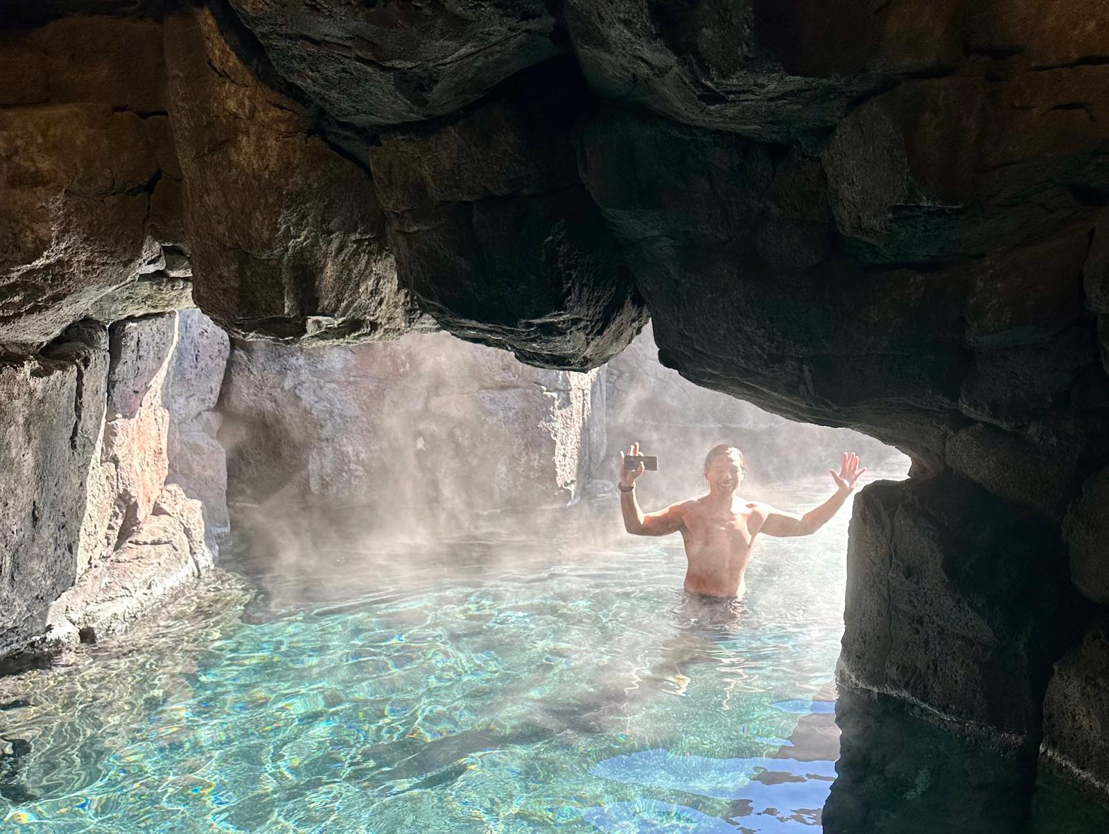 Sky Lagoon cave Iceland
